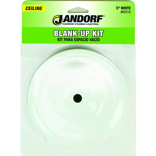 Blank-Up Kit, White, For: Outlet Box After Removal of an Existing Fixture