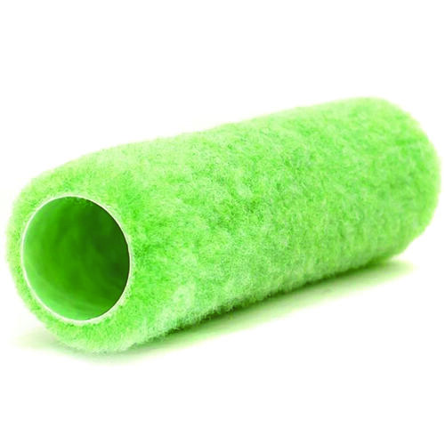 Economy Roller Cover, 3/8 in Thick Nap, 9 in L, Polyester Cover, Green Pair