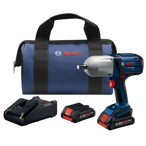 Impact Wrench Kit, Battery Included, 18 V, 4 Ah, 1/2 in Drive, Square Drive, 2100 ipm
