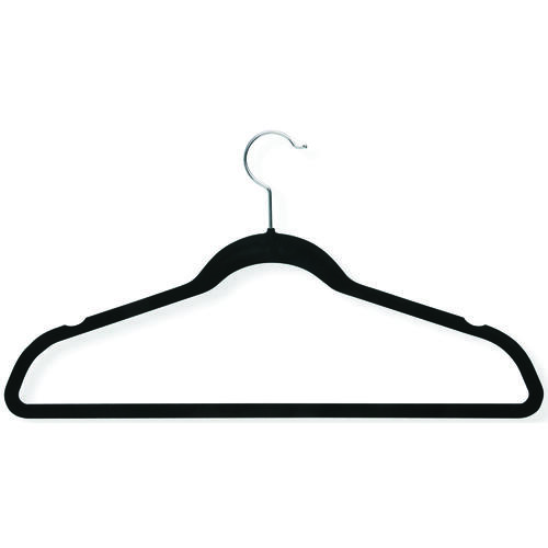 Cloth Hanger, Metal, Black - pack of 9