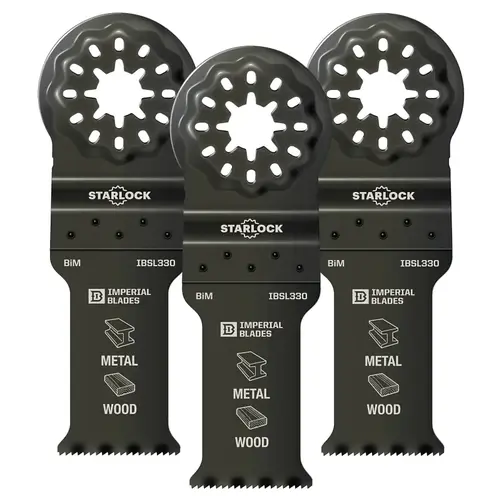 Starlock Standard Blade, 18 TPI, Bi-Metal Black - pack of 3