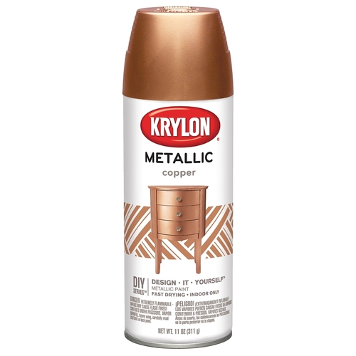 Spray Paint, Metallic, Copper, 12 oz, Aerosol Can