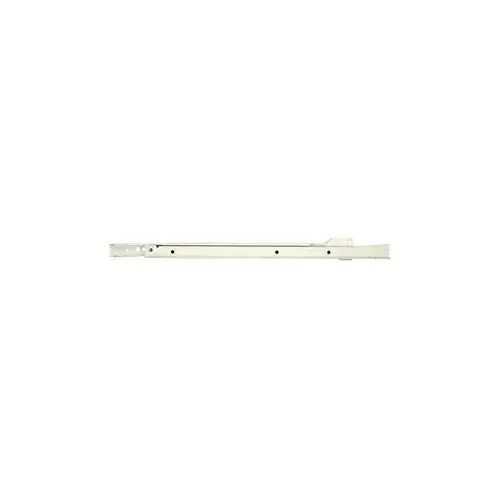 Euro Drawer Slide, 75 lb, Side Mounting, 300 mm L Rail, Steel, Epoxy-Coated White Pair