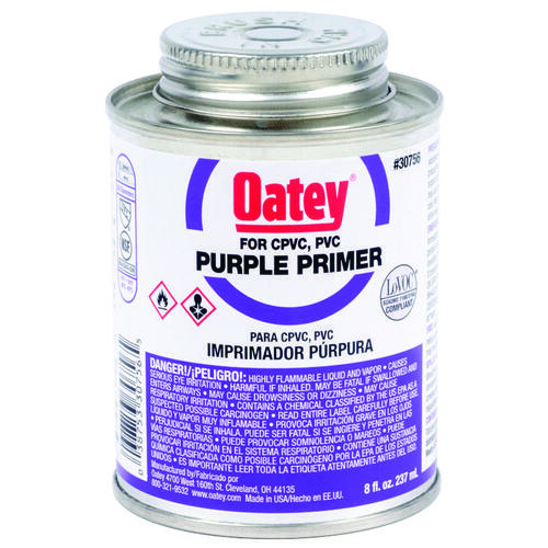 Oatey 3075633 Primer, Liquid, Purple, 8 oz Pail