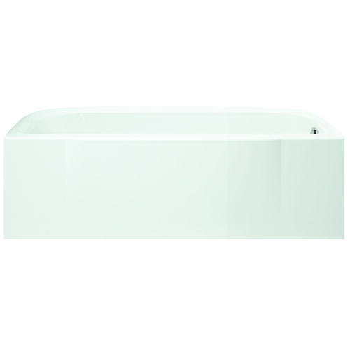 STERLING 71141120-0 Accord Series Bathtub, 34 gal Capacity, 60 in L, 30 in W, 18 in H, Alcove Installation, White