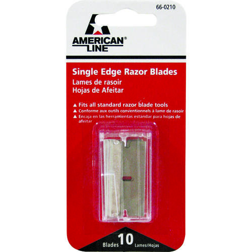 Single Edge Blade, Two-Facet Blade, 3/4 in W Blade, HCS Blade - pack of 6
