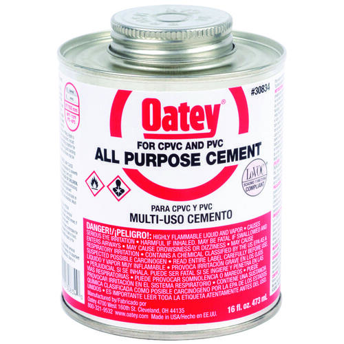 Oatey 308343 CEMENT ALL PURPOSE LO-VOC 16OZ