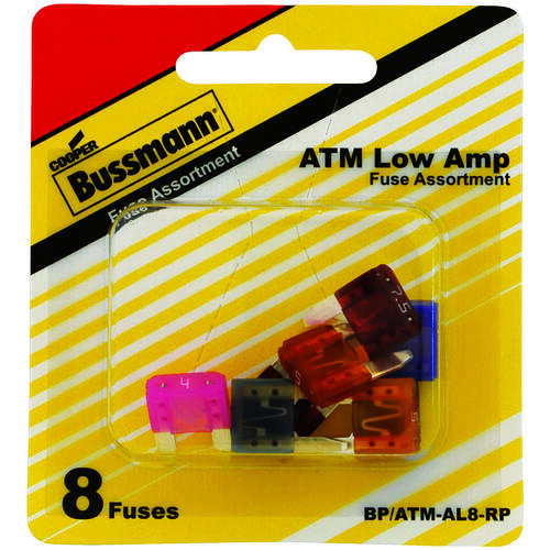 Bussmann BP/ATM-AL8-RP Fuse Kit, 32 VDC, 2/7.5 A, 1 kA Interrupt Assorted - pack of 8