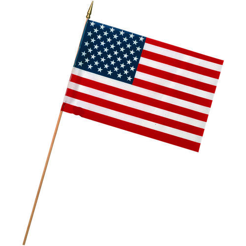 Valley Forge USE4D Stick Flag USA 4" H X 6" W Multicolored