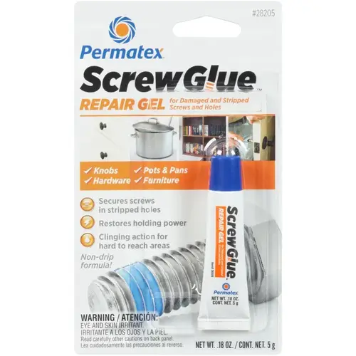 Adhesive ScrewGlue High Strength Blue 0.18 oz Blue