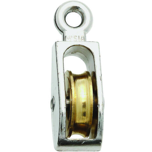 National Hardware N223404-XCP10 3203BC 1" Fixed Single Pulley Nickel Finish - pack of 10