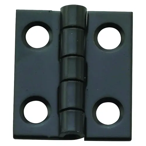 Decorative Narrow Hinge, 3/4 in H Door Leaf, 1/32 in Thick Door Leaf, Steel, Surface Mounting Oil-Rubbed Bronze - pack of 4