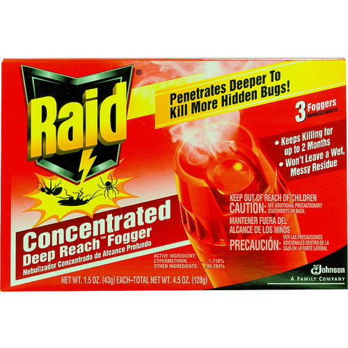 RAID 305690 1.5 oz. Concentrated Deep Reach Fogger - pack of 3
