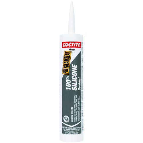 Loctite 1508975 POLYSEAMSEAL Silicone Sealant, White, -30 to 250 deg F, 10 oz Cartridge