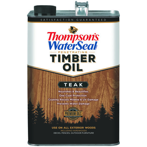 Thompson's Waterseal TH.04983116 Timber Oil, Teak, Liquid, 1 gal