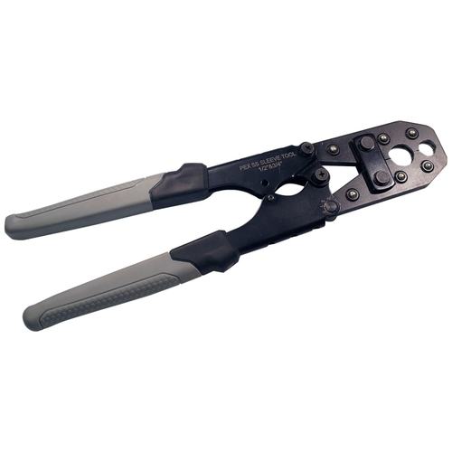 Crimping Tool, 1/2 to 3/4 in Crimping, Comfort-Grip Handle