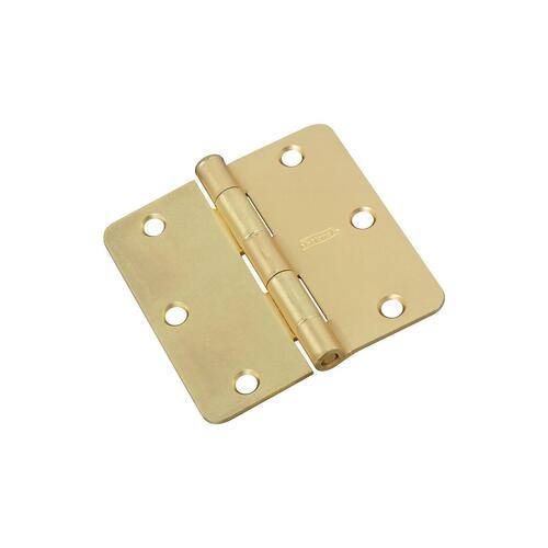 National Hardware N830333 Door Hinge, 31/2 in H Frame Leaf, Cold