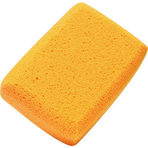 Tile Cleaning Sponge, 7 in L, 5 in W, Yellow