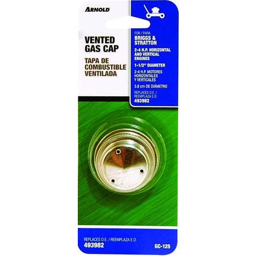 Gas Cap, 6.2 to 6/12, For: Briggs & Stratton 2 to 4 hp Engines Horizontal and Vertical Engines