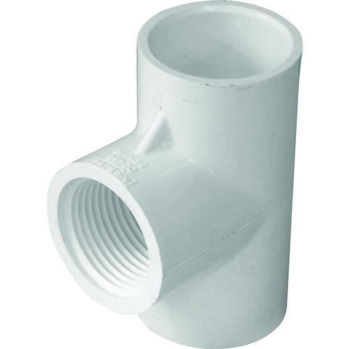 Lasco Bc Pipe Tee In Slip X Fpt Pvc White Sch