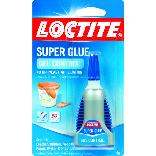 GEL CONTROL Super Glue Gel, Gel, Irritating, Clear, 5 g Bottle