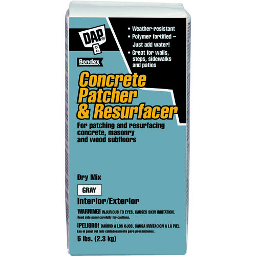 Bondex Concrete Patcher and Resurfacer, Gray, 5 lb