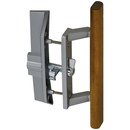 V1363 Patio Door Locking Handle / Latch Set Aluminum Finish