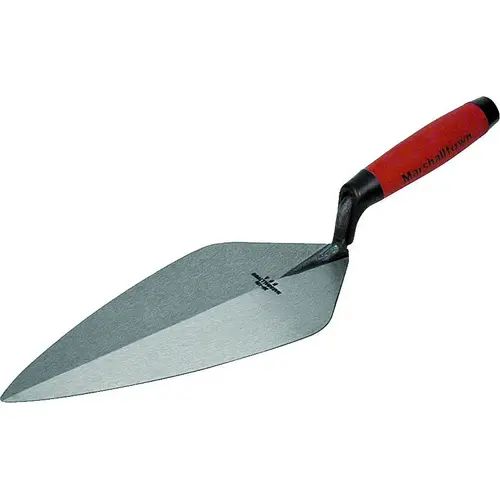 Brick Trowel, 12 in L Blade, 5-1/8 in W Blade, HCS Blade, DuraSoft Handle