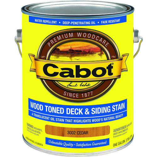 Cabot 140.0003002.007XCP4 Deck and Siding Stain Wood Toned Stain