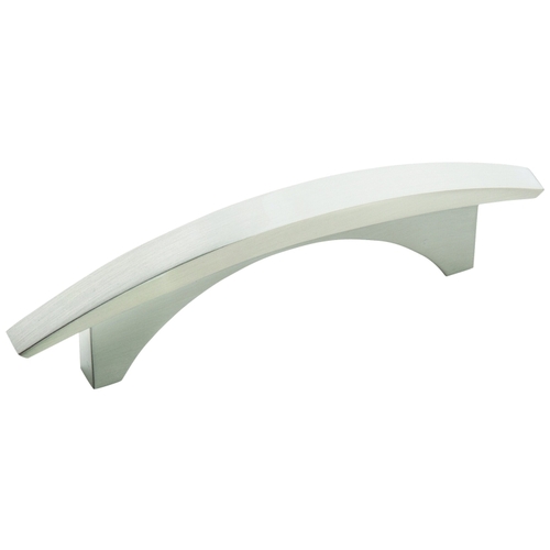 Essential'Z Contemporary Style Curved Cabinet Appliance Pull Handle For Kitchen And Bathroom Hardware 3" Satin Nickel