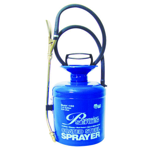 Premier Pro Compression Sprayer, 1 gal Tank, Steel Tank, 42 in L Hose, Blue