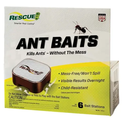 Rescue AB6-BB4 1.92 Oz. Gel Ant Bait Station (6-Pack)