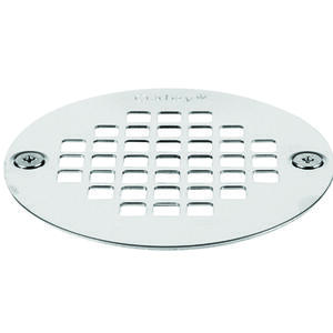 Oatey 3-3/8 in. Polished Chrome Stainless Steel Shower Drain Strainer