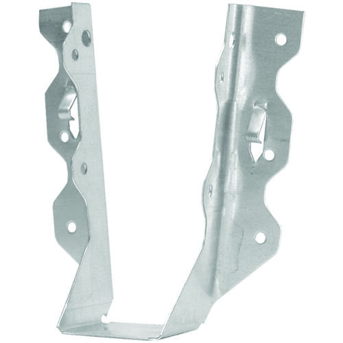 MiTek JL24 Joist Hanger, 3 in H, 1-1/2 in D, 1-9/16 in W, 2 in x 4 in, Steel, G90 Galvanized, Face Mounting