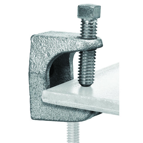 Superstrut Z502-10 Beam Clamp, Iron, Silver, Electro-Plated