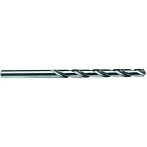 Jobber Drill Bit, 0.228 in Dia, 3-7/8 in OAL, Spiral Flute, 4-Flute, 0.228 in Dia Shank Bright