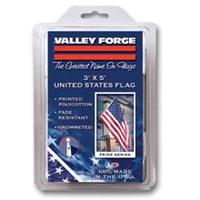 Valley Forge USS-1 USA Flag, 5 ft W, 3 ft H, Polycotton Multicolored