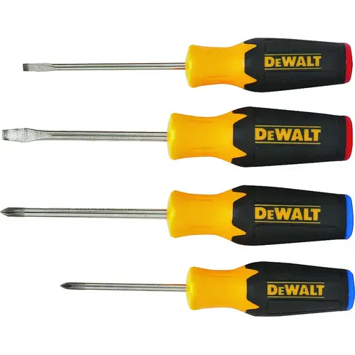 Screwdriver Set, Black, Specifications: Round Shank