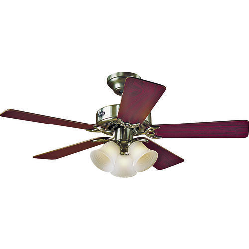 Southern Breeze Series Ceiling Fan, 5-Blade, Cherry/Maple Blade, 42 in Sweep, Fiberboard Blade, 3-Speed