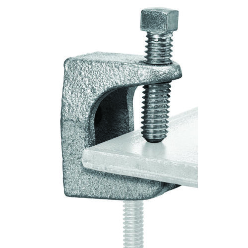 Superstrut Z500-25 Beam Clamp, Iron, Silver, Electro-Plated