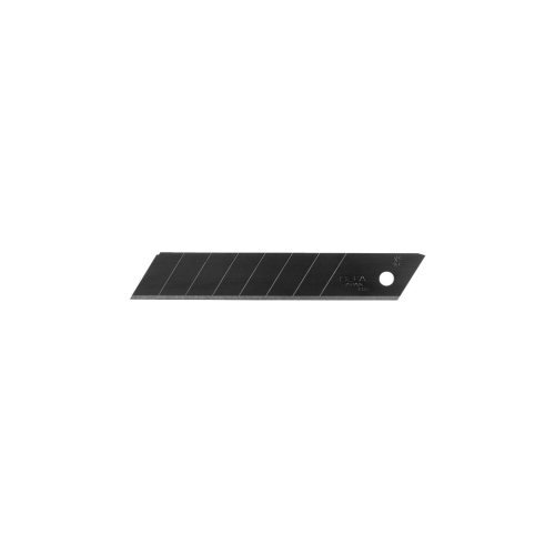 Olfa 9070 Ultra-Sharp Blade, 18 mm, 4-1/2 in L, Carbon Steel, 59 deg Angle, Snap-Off Edge, 8-Point Black