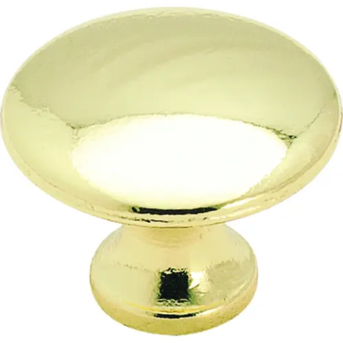 1-3/16" (30 mm) Diameter Allison Value Cabinet Knob Bright Brass Finish