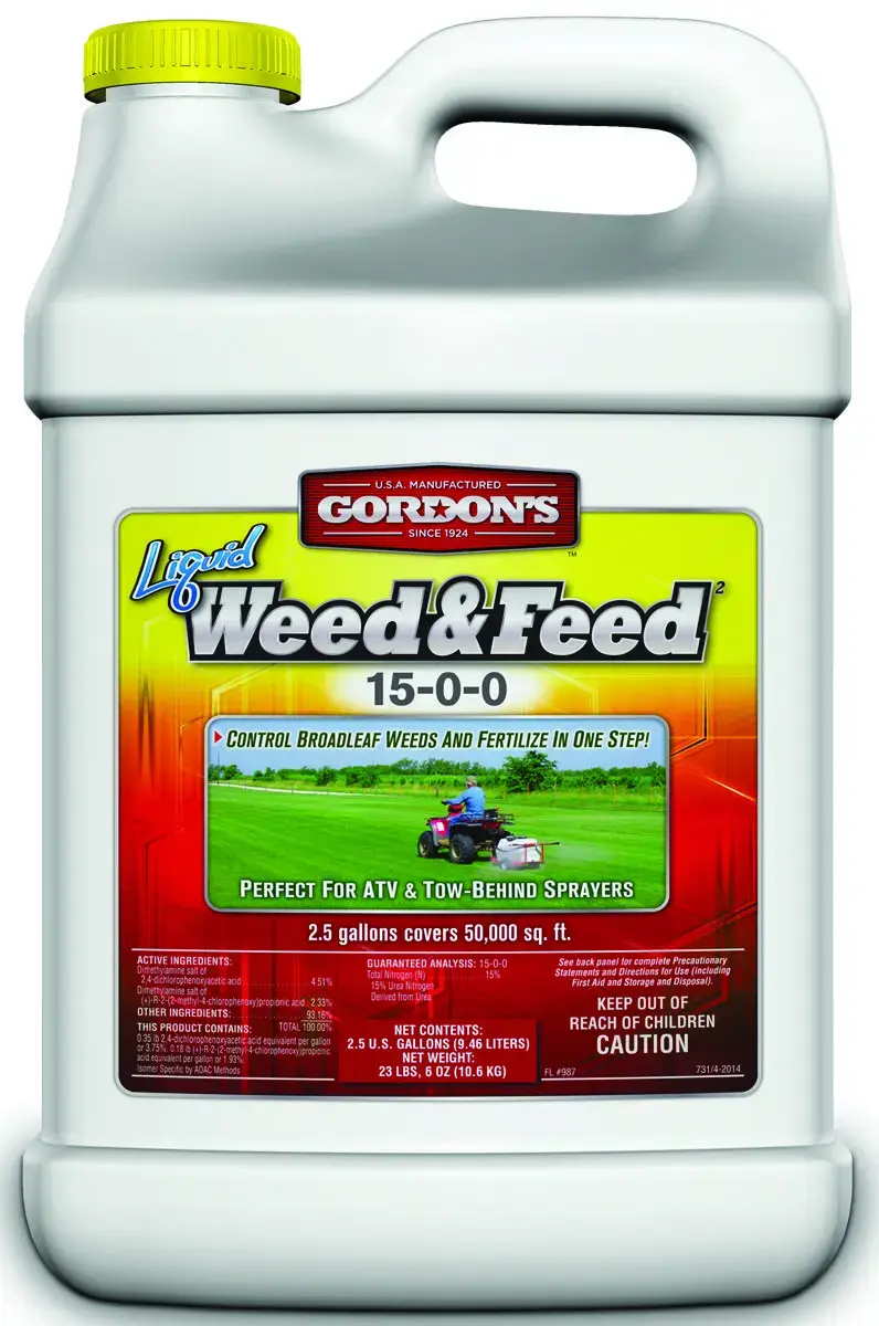 Gordon's 7311122 Weed and Feed Fertilizer, 2.5 gal Jug