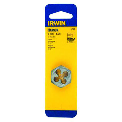 Irwin 9738 Metric Die, M10-1 Thread, Right Hand Thread, HCS