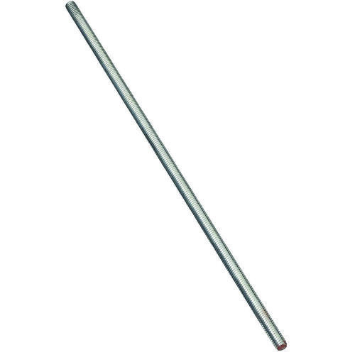 4000BC 5/16"-18 x 72" Steel Threaded Rod - Coarse Thread Zinc Plated Finish