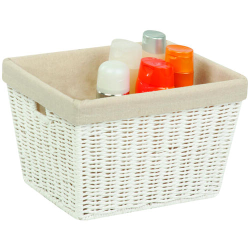 Honey-Can-Do STO-03560-XCP6 Storage Basket, Paper, White - pack of 6