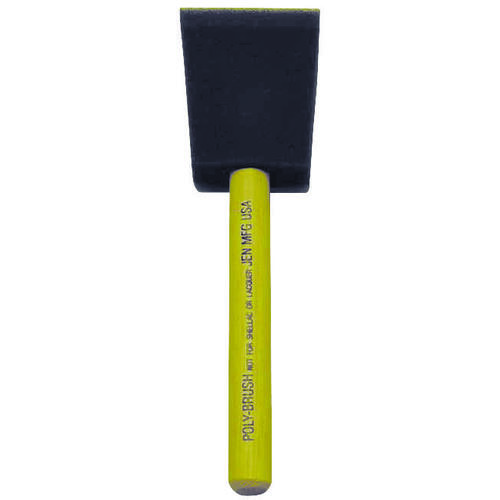 Jen 3IN POLY FOAM BRUSH-XCP36 Poly-Brush Paint Brush, 3 in W Brush, Wood Handle - pack of 36