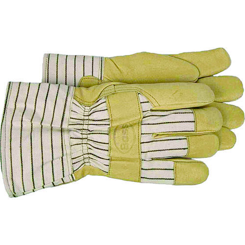 4399L Driver Gloves, Men's, L, Wing Thumb, Bell Cuff, Tan