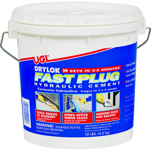 Drylok Fast Plug Series 00917 Hydraulic Cement, Gray, Powder