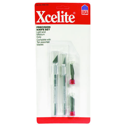 Xcelite by Weller XNS100 Hobby Knife Set, 5-13/16, 5-3/4 in L Blade